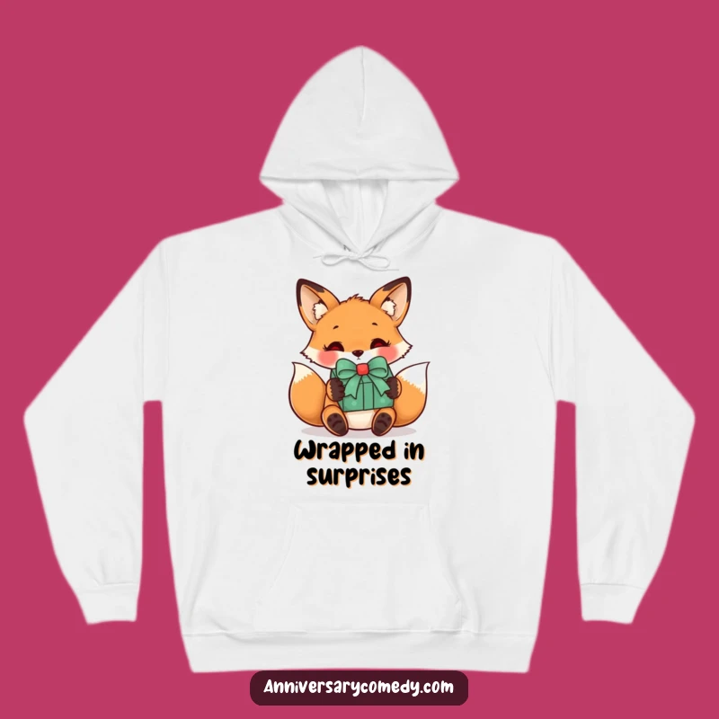 Funny Fox Gift Hoodie - Cozy & Curious Comfort Gift