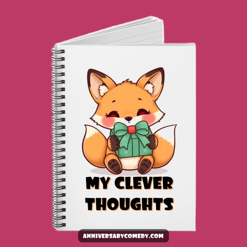 Funny Fox Gift Notebook - Curious Journal Gift